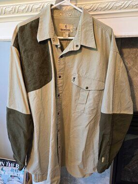 Vintage Browning super natural men outdoor shirt, 90's, size 2XL